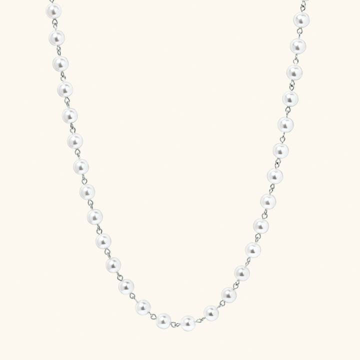 Long Pearl Necklace Silver | ani-jewels.com | Bianca Ingrosso