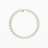 Flower Tennis Bracelet Gold