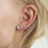 Stud Earrings Gold - 2 mm