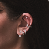 Double Eterno Earrings Silver