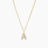 Letter Charm Necklace - Gold