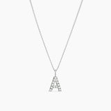 Letter Charm Necklace - Silver