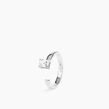 Aperto Emerald Ring Silver