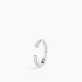 Aperto Pavé Ring Silver