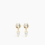 Double Pear Earring Gold