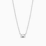 Emerald Necklace Silver