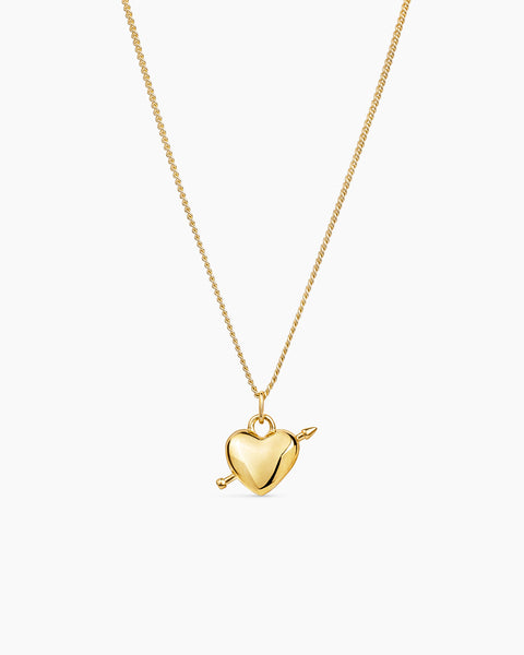 Heart Arrow Necklace Gold – ANI Jewels