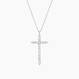 Large Cross Necklace - Silver