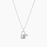 Lock Necklace Silver