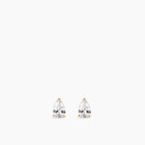 Pear Studs Medium Gold