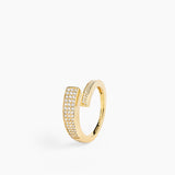 Pen Pavé Ring Gold