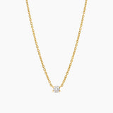Solitaire Necklace Gold