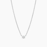 Solitaire Necklace Silver
