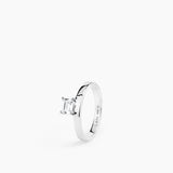 Sopra Emerald Ring Silver