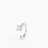 Sopra Aperto Pavé Ring Silver