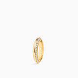 Rivetto Half Pavè Ring Gold
