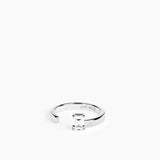 Aperto Emerald Ring Silver