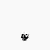 Black Heart Pendant Silver