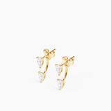 Double Pear Earring Gold