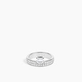 Double Sopra Pavé Ring Silver