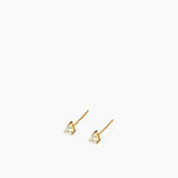 Pear Studs Ivory Gold