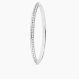 Rivetto Half Pavé Bracelet Silver