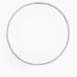 Tennis Necklace Silver 3 mm