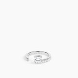 Sopra Aperto Pavé Ring Silver