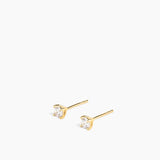 Stud Earrings Gold - 6 mm