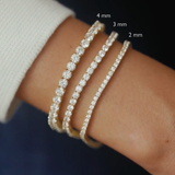 Tennis Bracelet Gold 3 mm