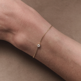 Solitaire Chain Bracelet Gold