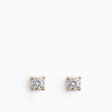 Stud Earrings Gold - 2 mm