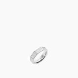 Pavé Chunky Octagon Ring Silver