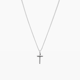 Letter Charm Necklace Silver