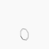 Pavé Octagon Ring Silver