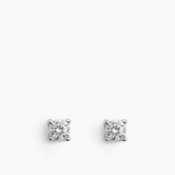 Stud Earrings Silver - 2 mm