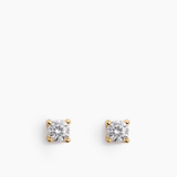 Stud Earrings Gold - 3 mm