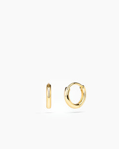 Plain Huggie Hoops Gold