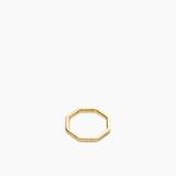 Pavé Octagon Ring Gold