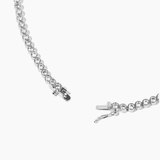 Bezel Necklace Silver