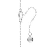 Flower Pendant Necklace Silver