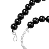 Large Black Bead Necklace