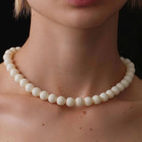 Cream Bead Necklace