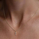 Cross Charm Gold