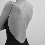 Thin Pearl Necklace Silver