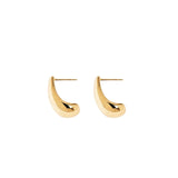 Curved Earrings Gold