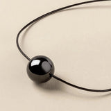 Single Black Pearl Necklace