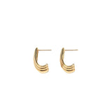 Draped Earrings Gold