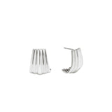 Draped Earrings Silver