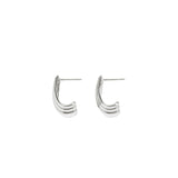 Draped Earrings Silver